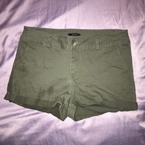 Olive Army Green Shorts